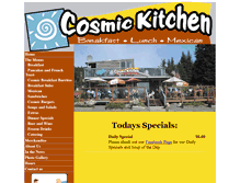 Tablet Screenshot of cosmickitchenalaska.com